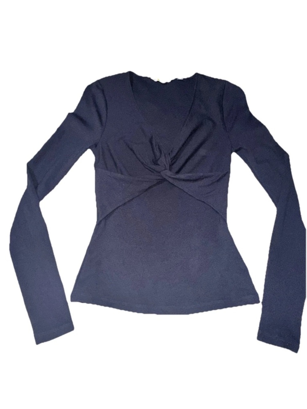 Boden Women’s Size 4 Twist Bust Long Sleeve Blouse Classic Elegant Preppy Navy - Picture 4 of 9